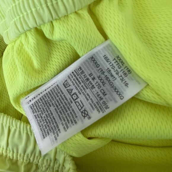GAP Kids Boys XXXL (18) Quick-Dry Lined Neon Yellow Green Drawstring Shorts - Picture 8 of 8